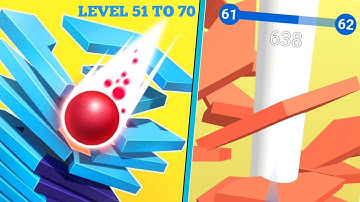 STACK BALL | ALL LEVELS - 51 - 70 | SUSHANTO GAMEPLAY