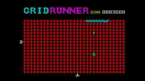 Jeremy Webb playing Gridrunner by Llamasoft for the 16k Sinclair ZX Spectrum