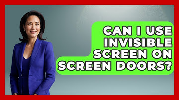Can I Use Invisible Screen On Screen Doors? - Insects and Invaders