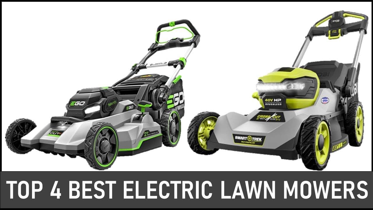 Best Electric Lawn Mowers on The Market in 2024 | Top 4 Best Electric ...