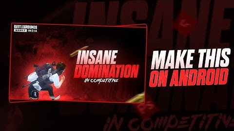 HOW TO MAKE BGMI MONTAGE THUMBNAIL ON ANDROID||MONTAGE THUMBNAIL TUTORIAL||PART-18