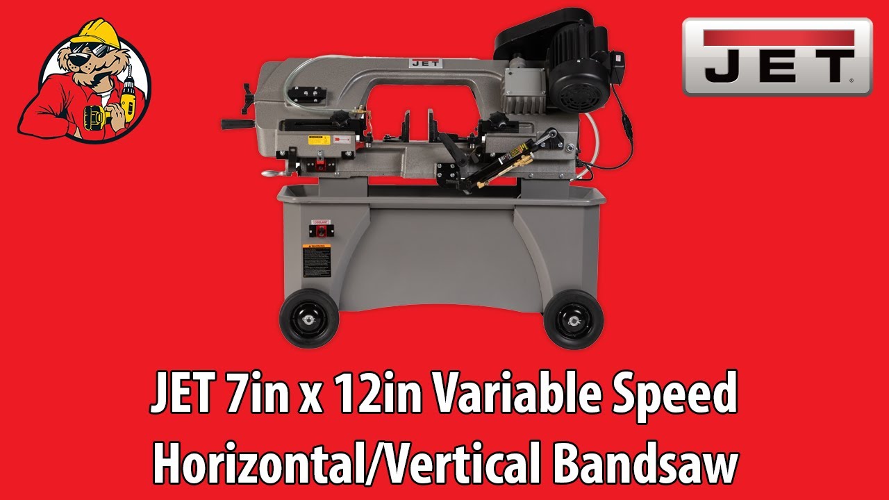 JET 7in x 12in Variable Speed Horizontal/Vertical Bandsaw - YouTube