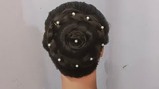 Very easy stunning hairstyle for ladies//Wedding hairstyle// Hairstyle for long medium short hair