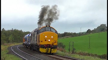 37407 tnt  37716 3S29 York Thrall Europa RHTT Hellifield 1.10.23
