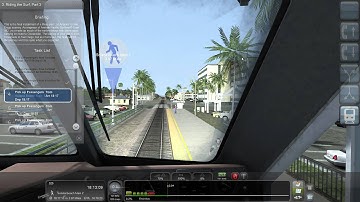 Train Simulator 2015. Pacific Surfliner, Riding the Surf part 3 (1). F59PHI Amtrak
