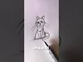 Turn these basic shapes into a BEAUTIFUL Cat! 🐈✏️ #art #shorts #foryou #satisfying #cat #tutorial