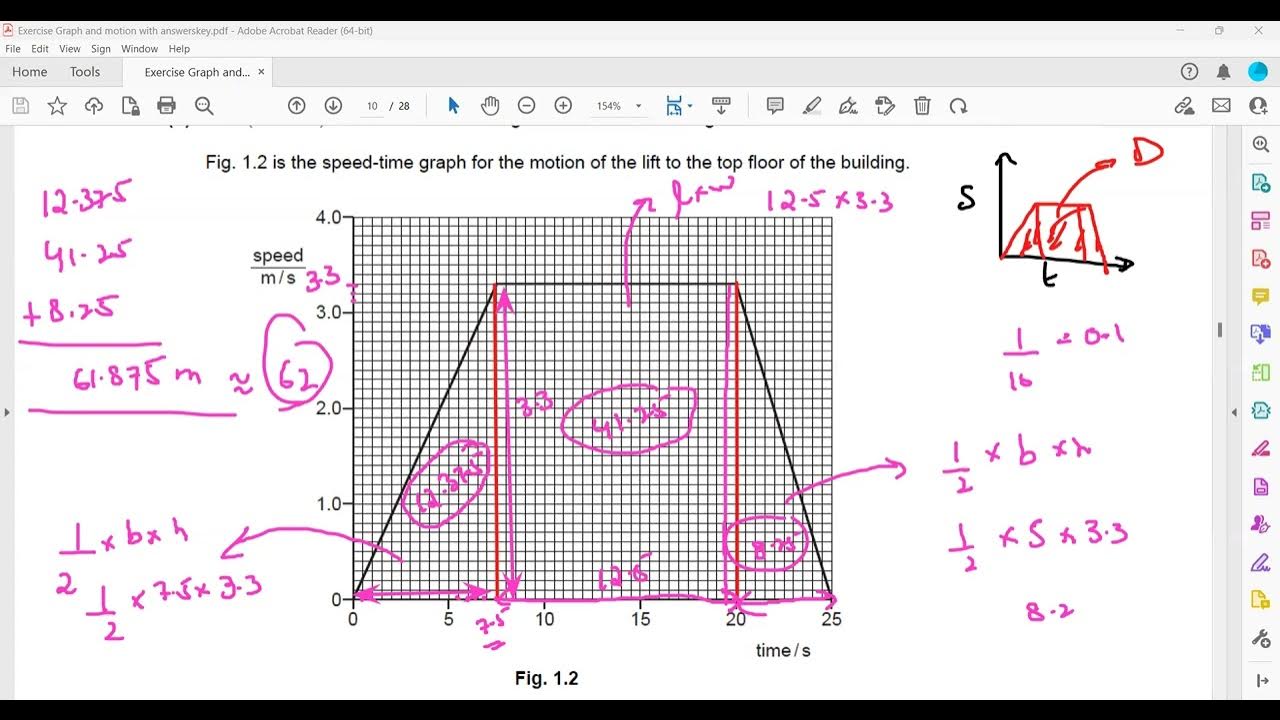 Graphs and Motion Exercise Question 7 to 9 Cambridge IGCSE/O level Physics Lesson 11d YouTube