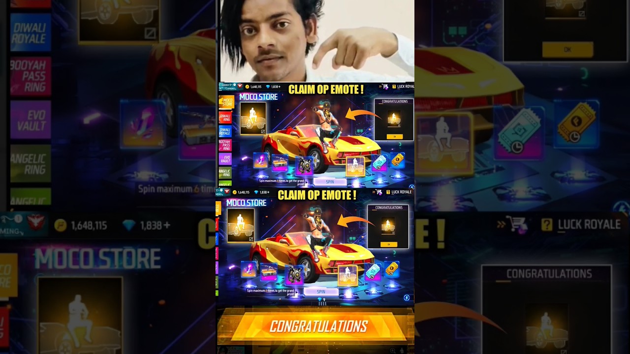 HOW TO GET EMOTE😱 | FREE FIRE FREE EMOTE | NEW MOCO STORE EVENT | FREE FIRE INDIA