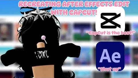 Recreating an After Effects Edit with CapCut #capcut #aftereffects #recreating