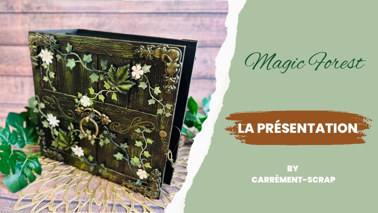 Présentation Album scrapbooking pop-up « Magic Forest » 
