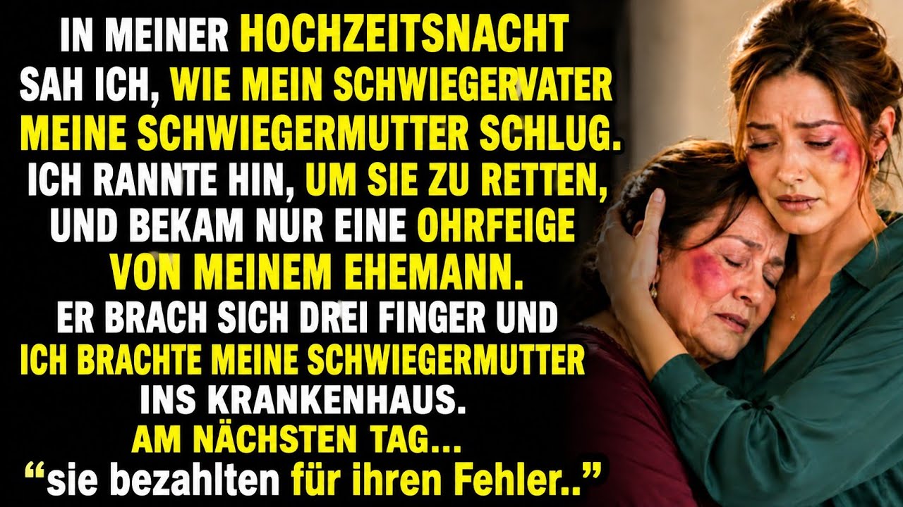 In meiner Hochzeitsnacht rettete ich meine Schwiegermutter – am nächsten Tag zahlten sie den Preis