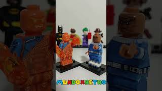 ¡Los 4 Fantásticos en Acción! 💥 Minifiguras de bloques: La Mole y La Antorcha Humana