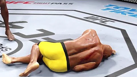 Anderson Silva Gets Knocked Out By Israel Adesanya!!(UFC 4 Online)
