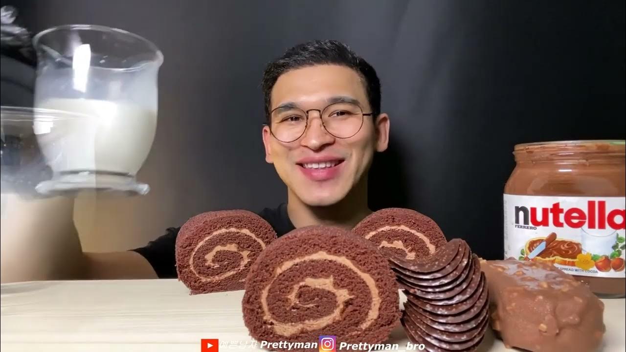 ASMR MUKBANG / ASMR CHOCOLATE ICE CREAM NUTELLA MAGNUM PARTY MUKBANG