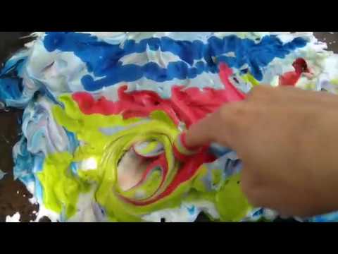 Shaving Cream Watercolors - YouTube