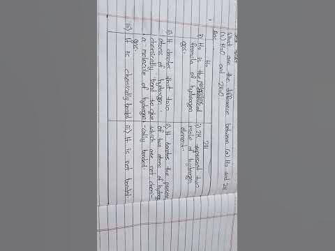 Difference between H2 and 2H #class11 #foundation #chemistry - YouTube