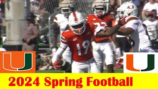 Team White vs Team Orange, 2024 Miami Football Spring Game