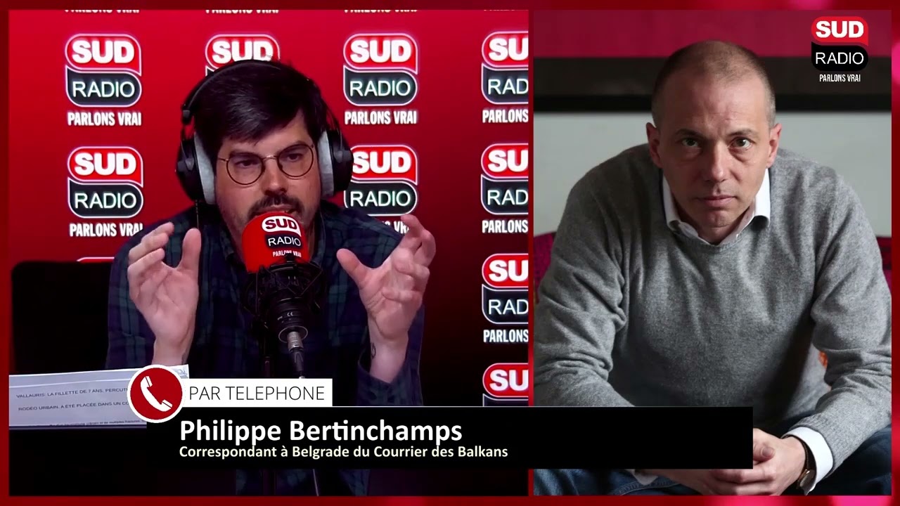 Emmanuel Macron en visite en Serbie