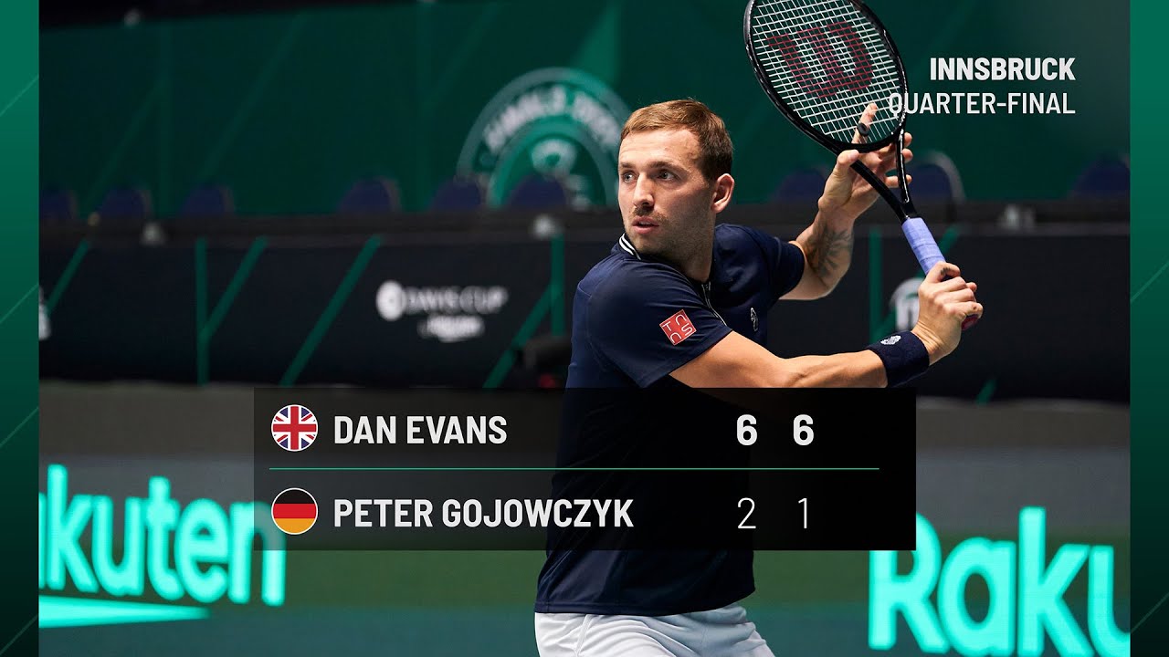 Evans vs Gojowczyk I GREAT BRITAIN vs GERMANY I Quarter-Finals Match 1 Highlights