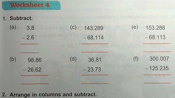 Class 5 unit 6 worksheet 4 dav public school ।। DAV Class 5 unit 6 worksheet 4 ।। decimal number