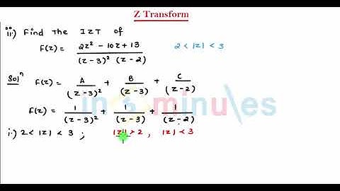 M6 | 22 | Z transform (only for Computer/IT)_IZT Partial fraction method -(Part_2)_(Part_1)