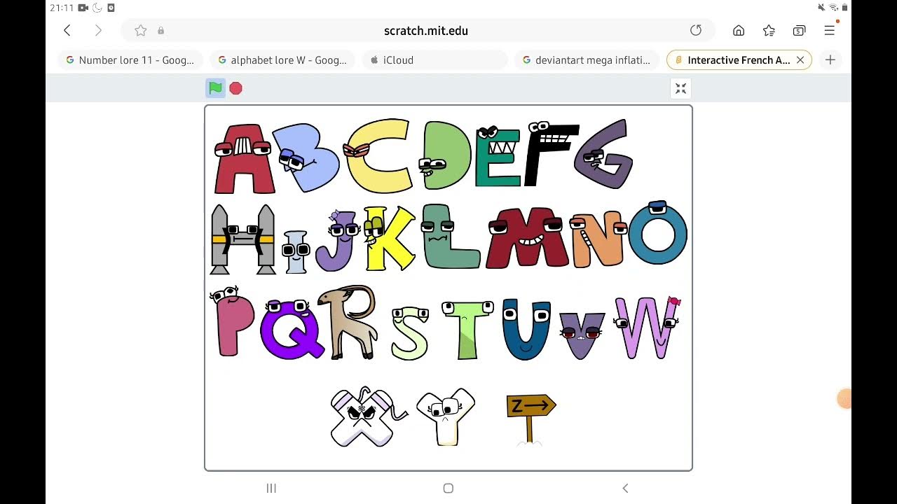 Interactive Portuguese Alphabet Lore. 