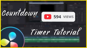 EASY Countdown Timer in Davinci Resolve 16