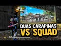 DUAS CARAPINA VS SQUADS NO FREE FIRE 😧🔥 - SO TIRO NA CABEÇA! 👽