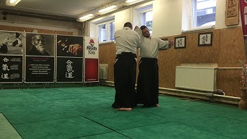 advanced Aikido- jodan tsuki shihonage, kaiten osae, kaiten nage, udegaraminage