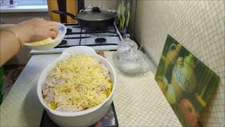 Вкусный и быстрый обед для всей семьи. Куриное филе с картошкой в духовке