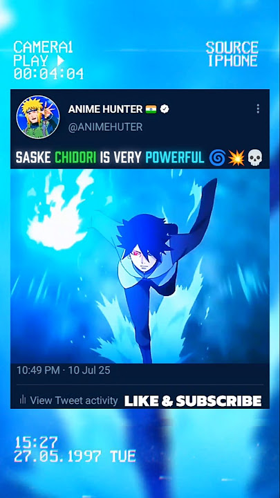 saske chidori is very powerful 🌀💥💀||