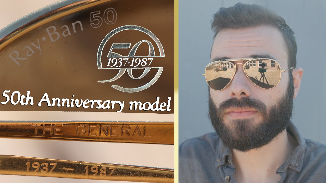Ray-Ban The General 50th Anniversary B&L RB-50 Sunglasses Review - YouTube