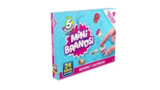 5 Surprise Mini Brands Advent Calendar by ZURU - 24 Day Advent Calendar  2022, Includes 4 Exclusive Minis, Real Miniature Brands Collectibles :  : Home