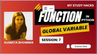Python : Global Variable || Session 7