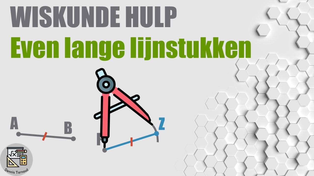 Even lange lijnstukken construeren - (Wiskunde 1e middelbaar) - YouTube