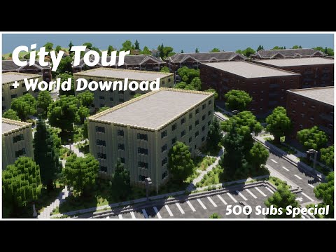 Minecraft City Tour + World Download (500 Subs Special)