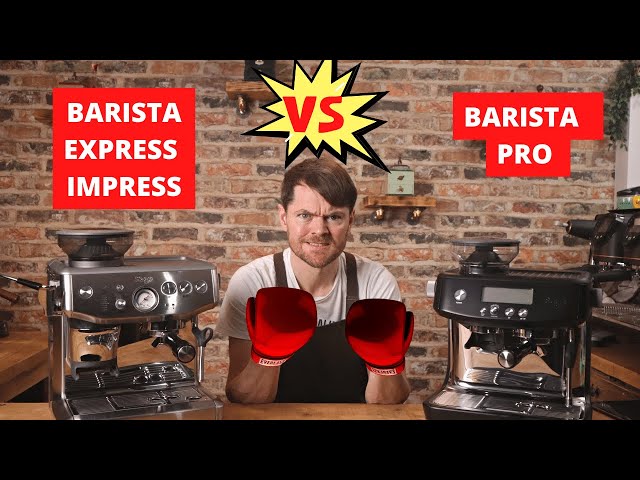 Sage / Breville Barista Pro Series Video 3. Barista Pro Vs Barista Express,  side by side comparison 