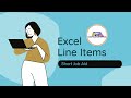 Excel line items
