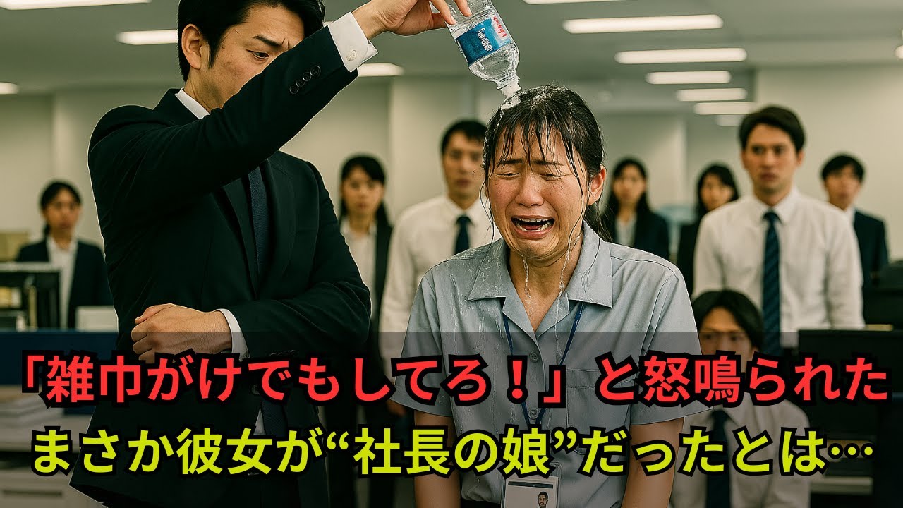 「雑巾がけでもしてろ！」と怒鳴った課長──まさか彼女が社長の娘だったなんて…