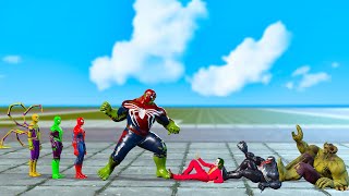 Team Spiderman and Spider-Hulk Rescue roblox Avengers Bad Guy Joker, Venom, Hulk |Game 5 Superheroes