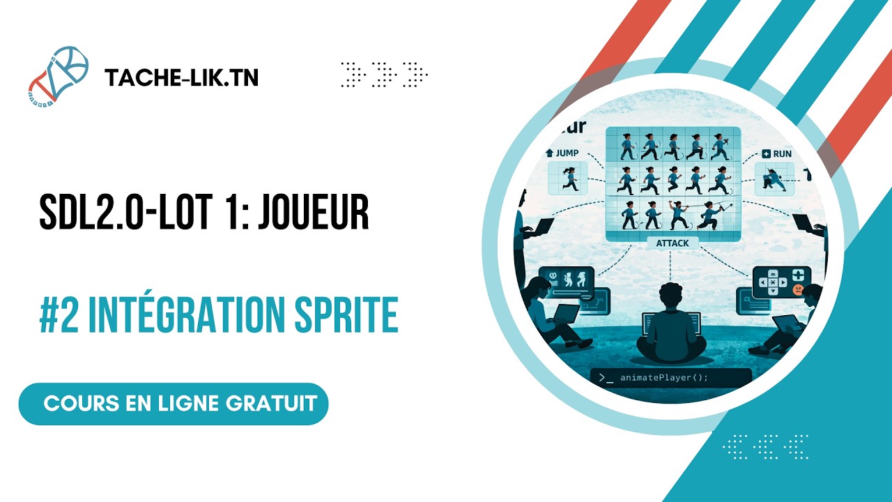 Lot 1: Joueur Partie 1 – #2 Intégration Sprite & Struct Joueur | Tache ...