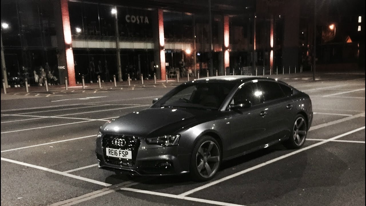Audi A5 Sportback Black Edition Pov Night Test Drive