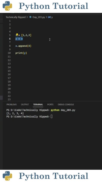 Copying Lists In Python | Python Tutorial - YouTube