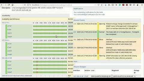 How to view a nodes information in OpenNMS