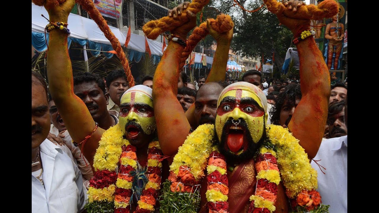 HYDERABAD BONALU POTHURAJU DANCE YouTube