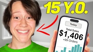 I Made My First $1,000 Dropshipping (15 Yrs Old)