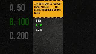 North Dakota Driving Test Practice