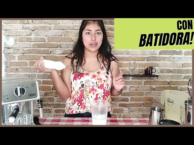 Cómo hacer espuma de leche con batidora