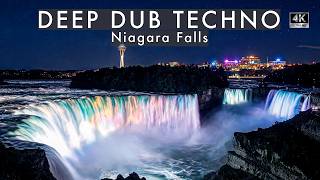 Deep Dub Techno Mix 2026 | Niagara Falls | Horseshoe Falls After Dark | Cinematic 4K Visuals