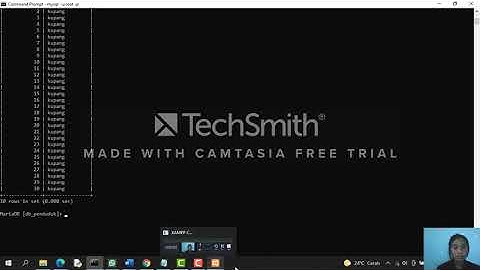 Tutorial Membuat Database Penduduk menggunakan cmd